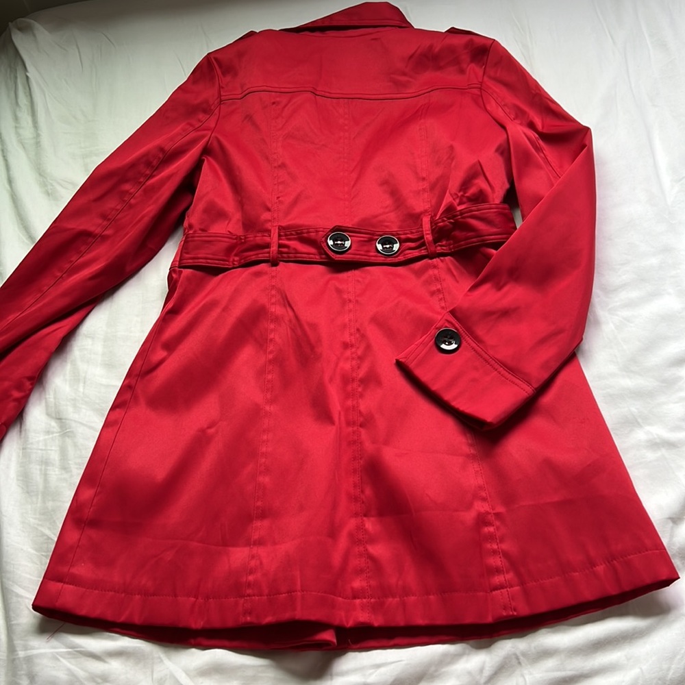Brand New Red Trench Coat - Picture 3 of 4